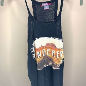 Rock & Roll Cowgirl Wanderer tank top Size small